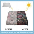 thumbnail image 4 of Square Paisley Meditation Cushion, Boho Style Floor Pillow for Sitting Comfort and Yoga Poses 22 x 22, 4 of 7