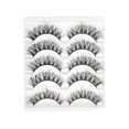 thumbnail image 1 of Unique Bargains 5 Pair 3D Curly Mix Color False Eyelashes for Makeup Green, 1 of 4