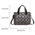 thumbnail image 2 of Bolso Informal para Mujer Bolso Invierno Ligero para Mujer Gran Capacidad (gris), 2 of 9