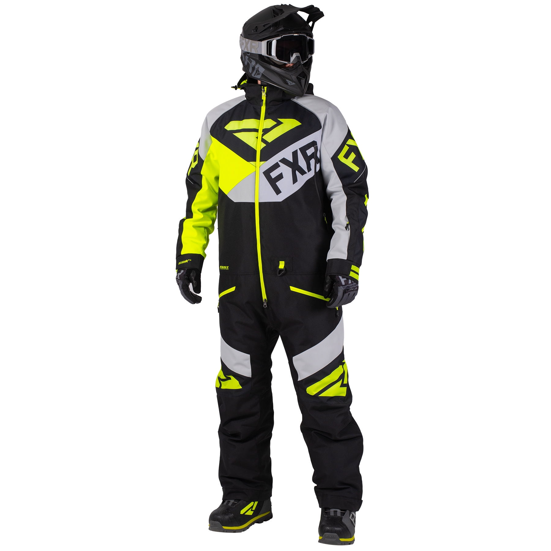 FXR Mens Black/Lt Grey/Hi-Vis Fuel FX Monosuit Snowmobile 2020 ...