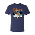 thumbnail image 1 of Wild Bobby, Cute Pug Life Living, Animal Lover, Men Premium Tri Blend Tee, Vintage Navy, XX-Large, 1 of 4