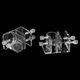 thumbnail image 2 of Lot de 2 clips de fixation pour tuyau d'eau d'aquarium en acrylique transparent, 2 of 4
