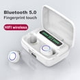 thumbnail image 1 of Gwong Electrónica M12 Bluetooth-Compatible 5.0 Auriculares deportivos recargables inalámbricos recargables con micrófono, 1 of 7