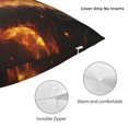 thumbnail image 3 of Honeii Cool Fire Man Print Throw Pillow, Square Decorative Pillow Forms Soft Fluffy Plump Pillow Decorative Pillow Inserts,Couch Pillows-18"x18", 3 of 7