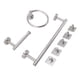thumbnail image 4 of Juego De Accesorios Para El Con Anillos Para Toallas, Toallero, Soporte Para Pañuelos, 5 Ganchos, Juego De Accesorios De Acero Inoxidable 304, 4 of 7