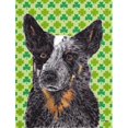 thumbnail image 1 of 28x 40 In. Australian Cattle Dog St. Patricks Day Shamrock Flag Canvas, House Size, 1 of 1