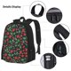 thumbnail image 3 of Disketp Strawberry Mochila Estampada de Gran Capacidad con Lonchera y Estuche, Set de 3 Piezas para Estudiantes, 3 of 7