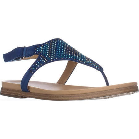 Naturalizer - Womens naturalizer Kelsie Flats Sandals - Oceanic Blue ...
