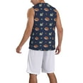 thumbnail image 2 of Xecao Hedgehog And Snail print basketball shirt for both men and women, a unisex basketball jersey perfect for theme parties-Small, 2 of 6