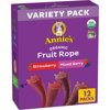 Annie's Organic Fruit Rope Variety Pack, Strawberry and Mixed Berry, 8.04 oz