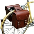thumbnail image 2 of Retro Bicycle Rack Bag Leather Rear Bike Bags Robust Seatpost for Saddle Accessories,Black, 2 of 6