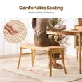 thumbnail image 4 of VEVOR Rattan Bench, 43.3" Wooden Rattan Bench, Entrywway Bench with Oak Wood Legs, Bedroom End of Bed Boho Bench with Hand Woven Rattan, for Living Room, Kitchen, 4 of 9