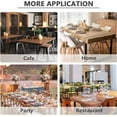 thumbnail image 4 of 60x102 Boho Rectangle Tablecloth Linen Farmhouse Tablecloth Waterproof Decorative Fabric Table Cloth for Kitchen Dining Bohemian Tablecloth for 6 Feet Table,Grey, 4 of 6