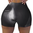 thumbnail image 2 of Goofa Mystical Masked Figure Monochrome Printed Workout Shorts Women Seamless Scrunch Butt Lifting High Waisted Gym Booty Shorts Elastic Workout Shorts-Medium, 2 of 8