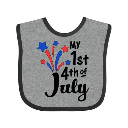

Inktastic My 1st 4th of July- Fireworks Gift Baby Boy or Baby Girl Bib