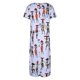 thumbnail image 4 of Vestido de manga corta con cuello redondo, informal, cómodo, a la moda para mujer Pompotops ghjkhdj11591, 4 of 4