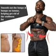 thumbnail image 5 of Sweat Vest for Men Waist Trainer Sauna Vest Body Shaper Zipper Weight Loss Sauna Tank Top Workout Shirt, Black, S, 5 of 8