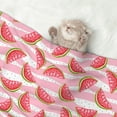 thumbnail image 2 of Yiaed Sweet Watermelon Print Dog Blankets-Cat Blanket Washable for Couch Protection,Puppy Blanket, Soft Plush Reversible Throw Furniture Protector-Medium, 2 of 8