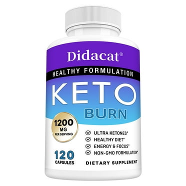 Keto Burn Pills Ketosis Weight Loss - 1200 Mg Ultra Advanced Natural Ketogenic Fat Burner Using Ketone Diet for Men Women 120 Capsules