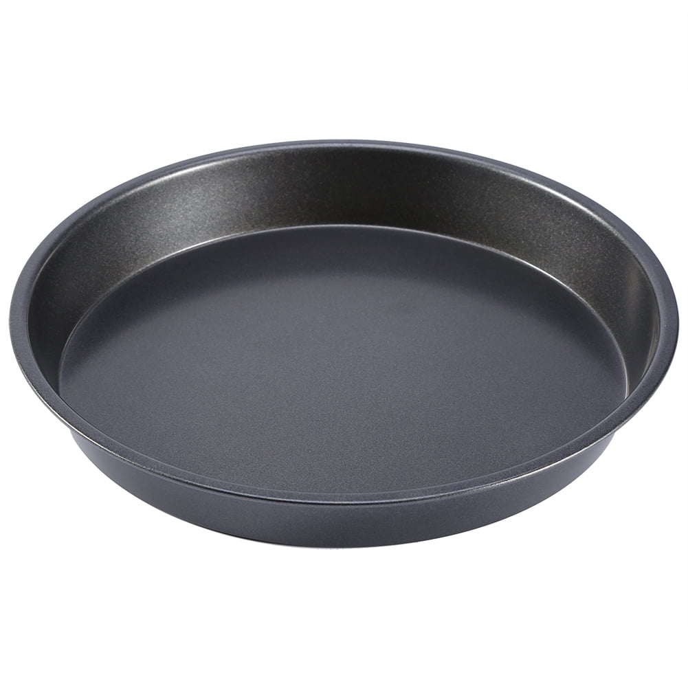 WALFRONT a,8 inch Carbon Steel Non-stick Round Pizza Pan Microwave Oven