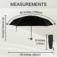thumbnail image 6 of Toptie Compact Mini Umbrella for Purse, Small Sun & Rain Umbrellas with Case, Travel Folding Umbrella, 6 of 7