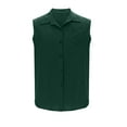thumbnail image 4 of Mgmyaa Men's Sleeveless Shirts Button Down Beach Tank Top Basic Solid Shirt Vest with Pocket, 4 of 5