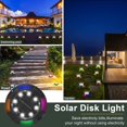 thumbnail image 4 of Paquete de 8 12 luces LED solares para camino de jardín al aire libre, impermeables, luces solares mejoradas para camino de paisaje, multicolor JM JM, 4 of 5