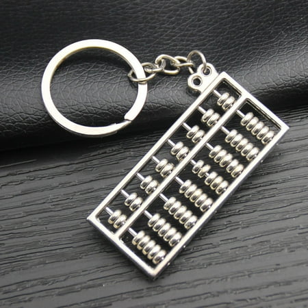 - Trendy Small Abacus Metal Pendant Key Holder Fashion Key Chain Counter Gift