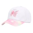 thumbnail image 5 of RTKFRFLM Girls Butterfly Embroidered Sequin Baseball Cap Outdoor Adjustable Sun Protection Hat 3-6 Years, 5 of 5