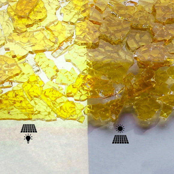 Peel And Stick Tile Colorful Ice Crack Fragments DIY Creative Handmade Art Color Tempered Glass Particles Light Transmission
