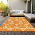thumbnail image 6 of Addison Rugs Chantille Indoor/Outdoor Transitional Geometric Orange Washable Rectangle Rug, 10' x 14', 6 of 6