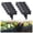 black-10pcs, variant on Imitation Stone Garden Fence Plastic Retaining Edging Border Grey Cobbled Effect,Plastic Garden Retaining Edging Fence,Flexible Interlocking Landscape Edging,for Landscaping Flower Beds