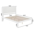 thumbnail image 4 of Leo & Lacey King Panel Platform Bed in White, 4 of 4