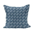 thumbnail image 1 of East Fluffy Throw Pillow Cushion Cover, Ocean Waves Inspired Art in Japanese Style Illustration Oriental Curvy Cultural, Decorative Square Accent Pillow Case, 16" x 16", Blue White, by Ambesonne, 1 of 5