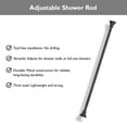thumbnail image 3 of Design House Classic Steel Adjustable 42"-72" Tension Shower Rod, Oil Rubbed Bronze, 3 of 11