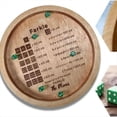 thumbnail image 4 of Bandeja de Dados de Madera para el Juego de Dados Clásico Farkle, Bandeja de Dados Farkle, Juego de Dados Clásico Farkle, Bandeja de Dados 30 cm, 4 of 5