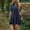 Navy, variant on Wovilon Women's Short Sleeve Collared Mini Dress, Button Down Tiered Summer Casual Dress, Cotton Linen Blend Relaxed Fit Shirt Dress, Lightweight Flowy Vacation Outfit