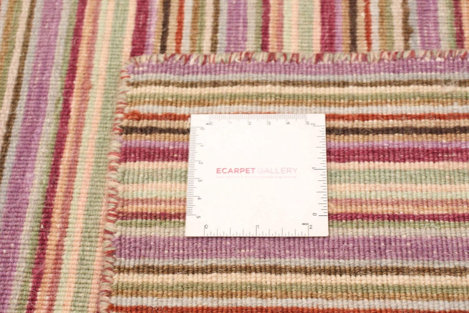 ECARPETGALLERY 5'0" x 7'0" Flat-weaves & Kilims Manhattan Hand Made Area Rug for Living Room, Dining Room and Bedroom in Ivory