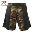 thumbnail image 2 of Rothco MMA Mixed Martial Arts Fighting Shorts, Black / Woodland Camo, 34, 2 of 4