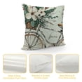 thumbnail image 4 of Hello Winter Vibes Green Decorative Throw Pillow Covers, Get Outdoor Home Decor, Holiday Couch Cushion Case, 4 of 5