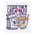 thumbnail image 1 of Renerded Best Friends Cereal And Milk Throw Blanket, 1 of 3