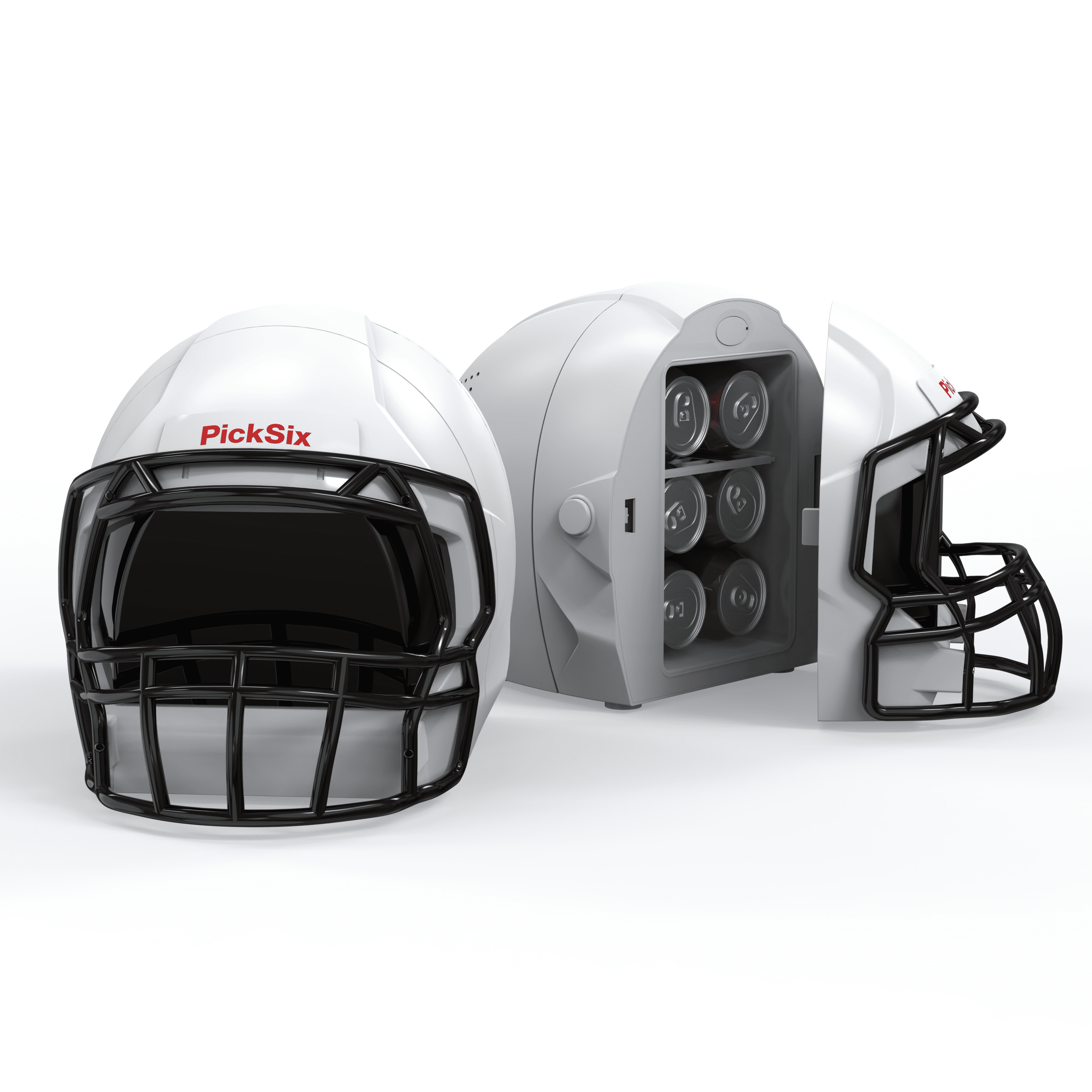 Ionchill PickSix Game Cooler, Portable 4Liter Football Helmet Mini