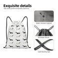 thumbnail image 4 of Gaeub Dachshund Dog Drawstring Backpack Bag Sport Gym Sackpack Heavy Duty String Backpack for Men Women-Small, 4 of 6
