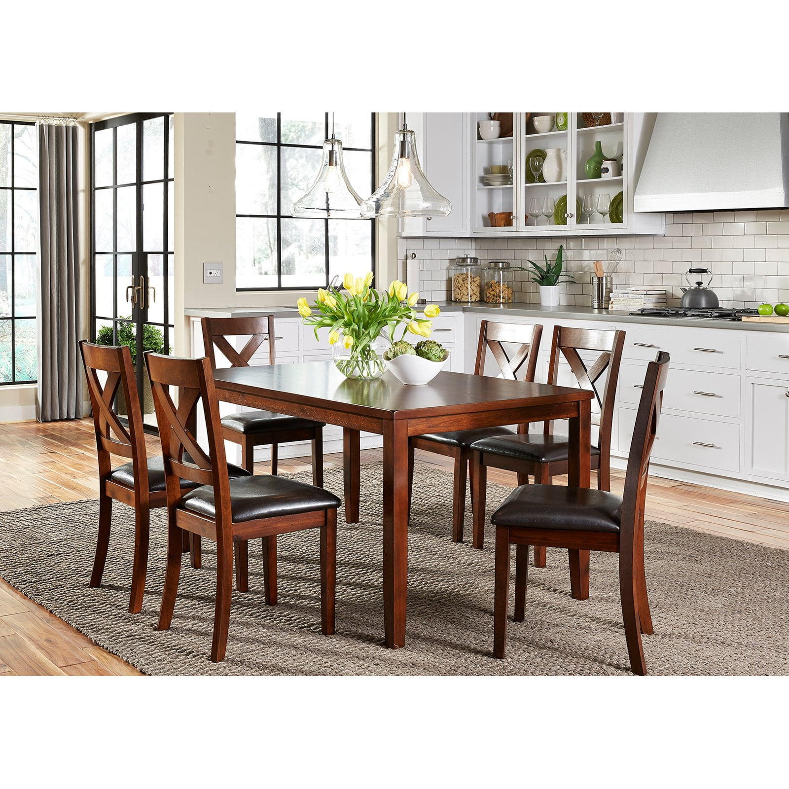 Liberty Furniture Industries Thornton 7 Piece Rectangular Dining Table Set