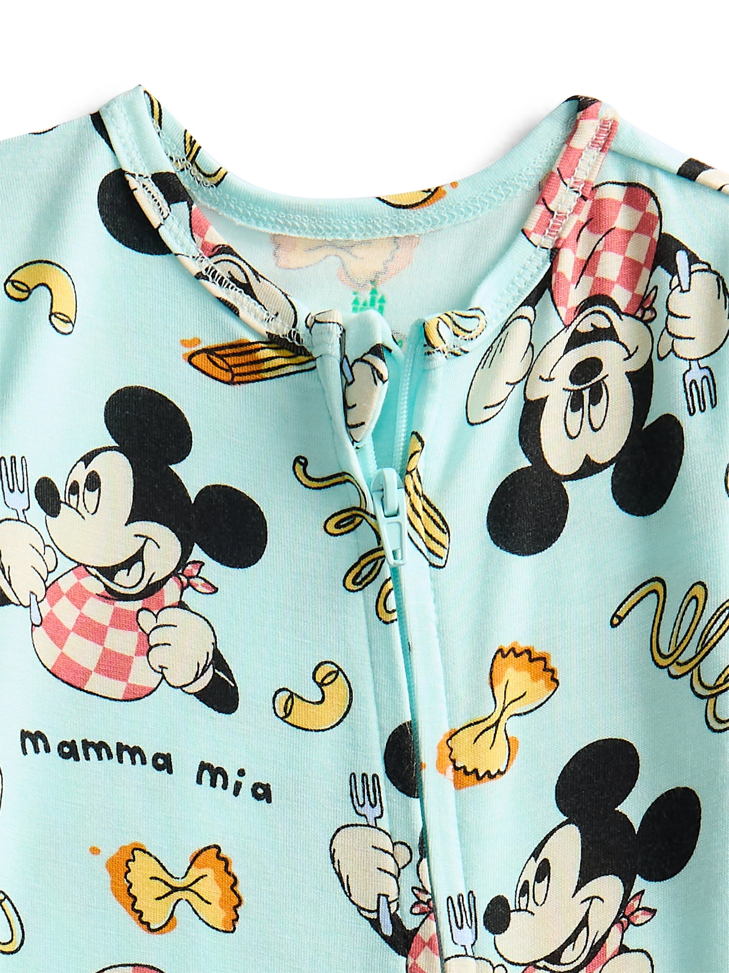 Character Baby Boys or Girls Cozy and Comfortable Viscose Two-Way Zip Footed Sleep 'N Play One-Piece Pajamas, Sizes 0M–6/9M