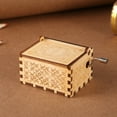 thumbnail image 6 of Yucurem Vintage Wood Hand Cranked Music Box Handcrafted Vintage Gift Mom To My Daughter (A), 6 of 7