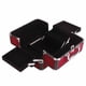 thumbnail image 2 of Estuche de Maquillaje, Caja de Transporte de Cosméticos, Caja Organizadora De Maquillaje, 4 Bandejas, Para Mujeres, Maquillador, Manualidades, Kit De Uñas (Vino Tinto Y Franja), 2 of 9