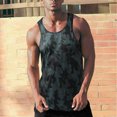 thumbnail image 2 of ZRBYWB Men's Workout Tank Tops Summer Fashion Casual Round Neck Camouflage Color Sleeveless Top Vest, 2 of 7