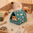 thumbnail image 6 of Small Animal Bed Ultra-Soft Crystal Velvet Hamster Guinea Pig Sleeping House, 8 Inch Cozy Nest, Warm and Beautiful, Plush Soft Cushion, Machine Washable, 6 of 8