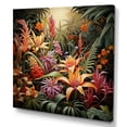 thumbnail image 2 of Designart "Vintage Jungle Scenes A Glimpse into the Past I" Landscapes Wall Art - Tropical Colorful Jungle Entryway Wall Art Print, 2 of 6
